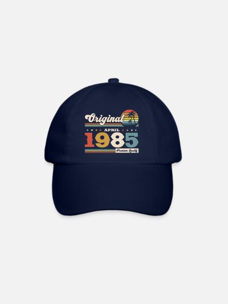40. Geburtstag Original April Jahrgang 1985 - Baseballkappe - Blau/Blau