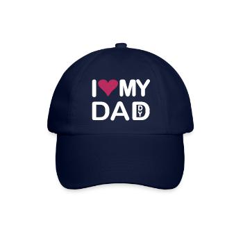 I love my Dad I love my Daddy - Baseballkappe - Blau/Blau - Vorne