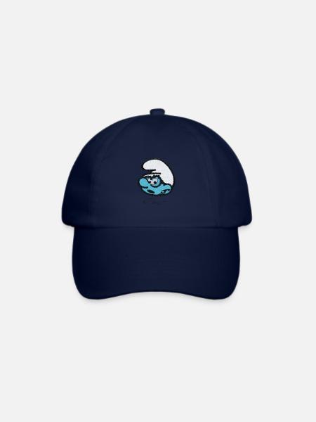 Schlümpfe Design Mit Schlaubi Schlumpf - Baseballkappe - Blau/Blau