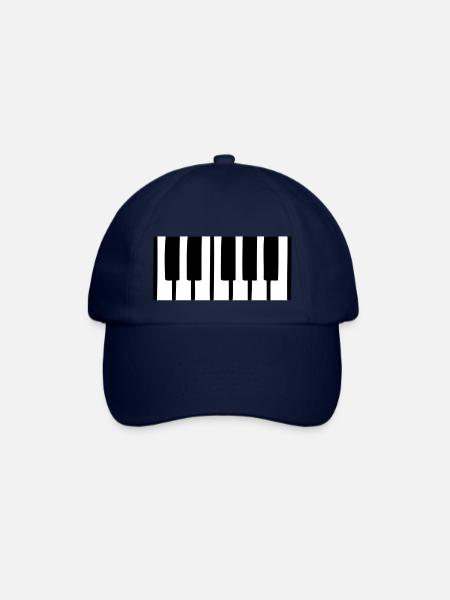 piano - Baseballkappe - Blau/Blau