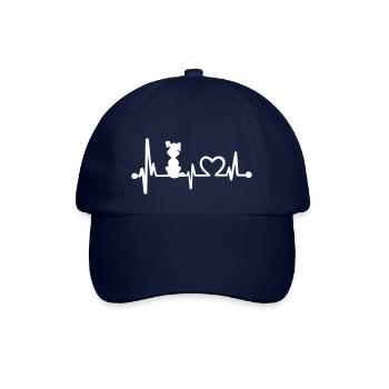 battement de coeur de chien - Casquette classique - bleu/bleu - Devant