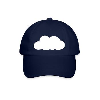 Weather Cloud Clouds Rain Sky Vector 16 - Baseball Cap - blue/blue - Front