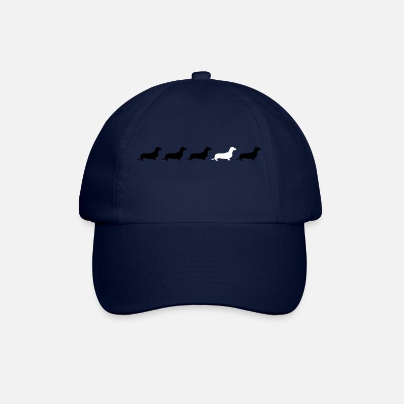 Dackel - Baseballkappe - Blau/Blau