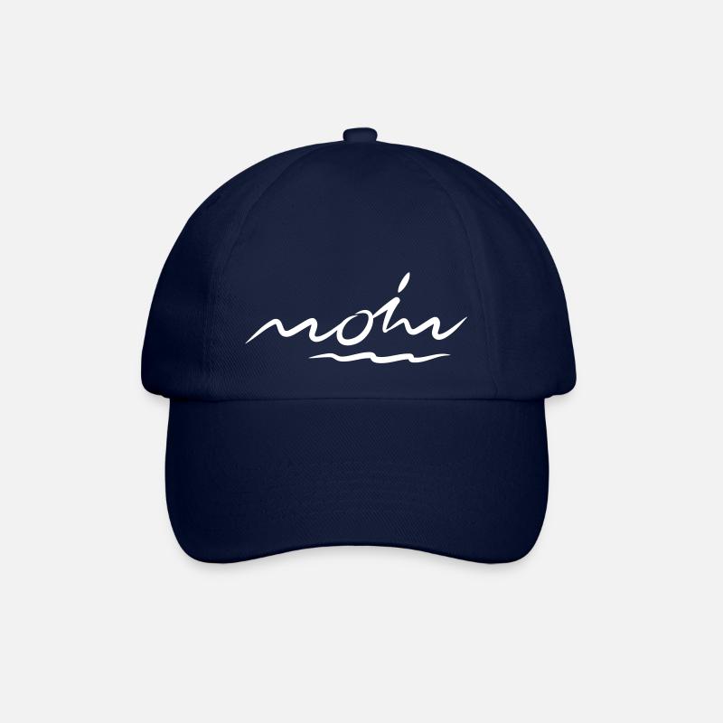 Moin Sprüche Typografie - Baseballkappe - Blau/Blau