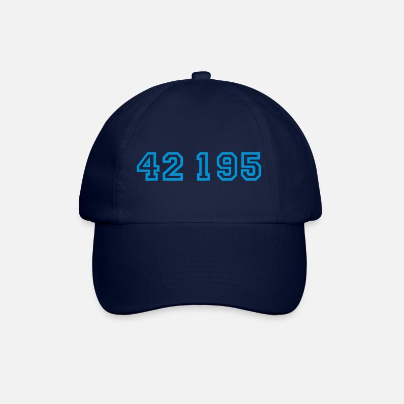 42 195 - Marathon - Baseballkappe - Blau/Blau