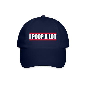 I poop a lot - Baseball Cap - blue/blue - Front