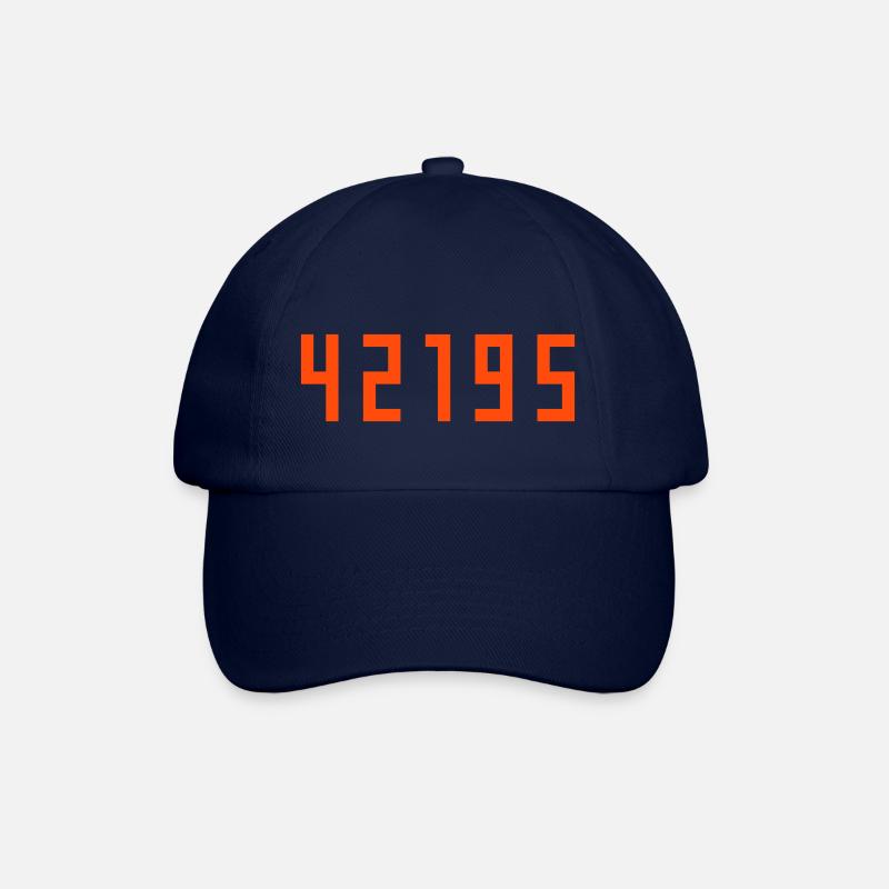 Marathon 42195 Meter - Baseballkappe - Blau/Blau