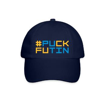 puck futin logo design - Baseball Cap - blue/blue - Front