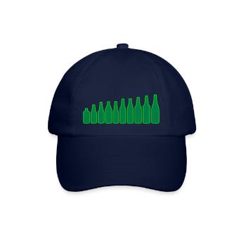 Beer bottles - Baseball Cap - blue/blue - Front