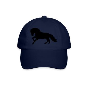 Cadeau de poney cheval norvégien vectoriel - Casquette classique - bleu/bleu - Devant