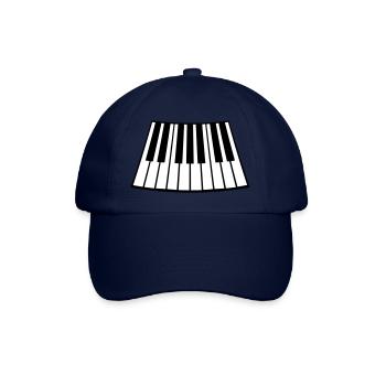 Piano Keys Instrument Playing Classical Music - Baseball Cap - blue/blue - Front