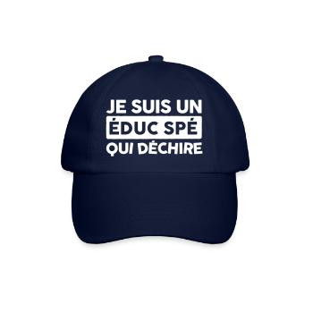 Éducateur spécialisé homme humour - Casquette classique - bleu/bleu - Devant
