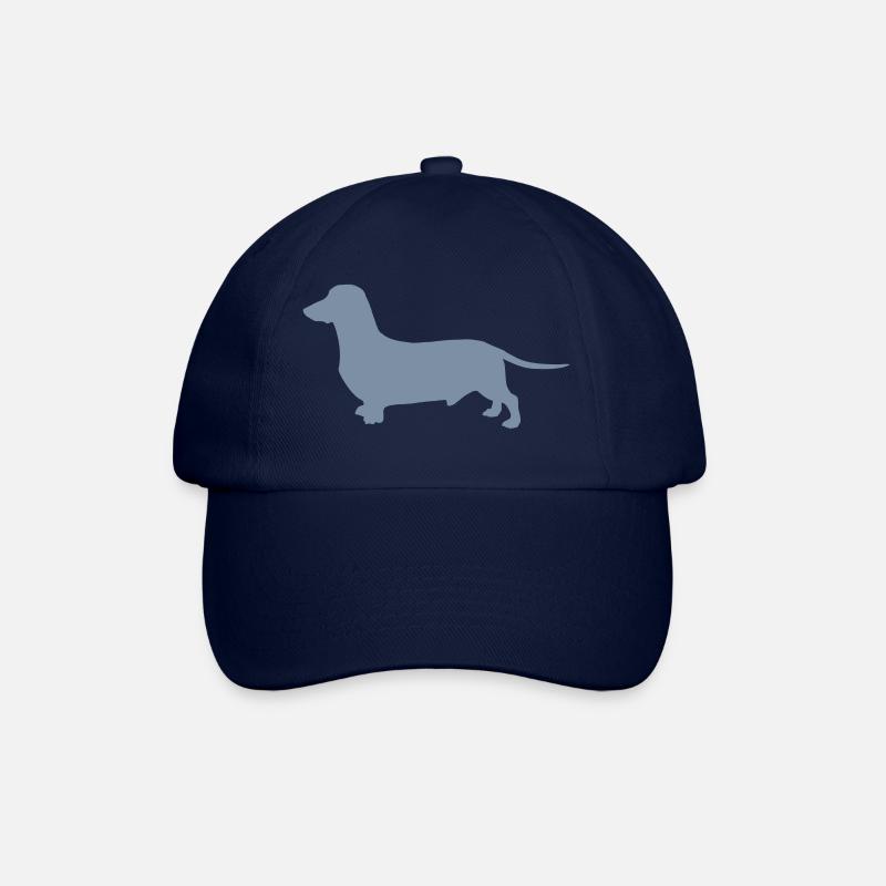 dackel - Baseballkappe - Blau/Blau