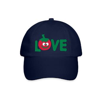Love tomato vegetable - Baseball Cap - blue/blue - Front