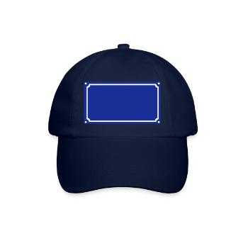 Blank street sign plate - Baseball Cap - blue/blue - Front