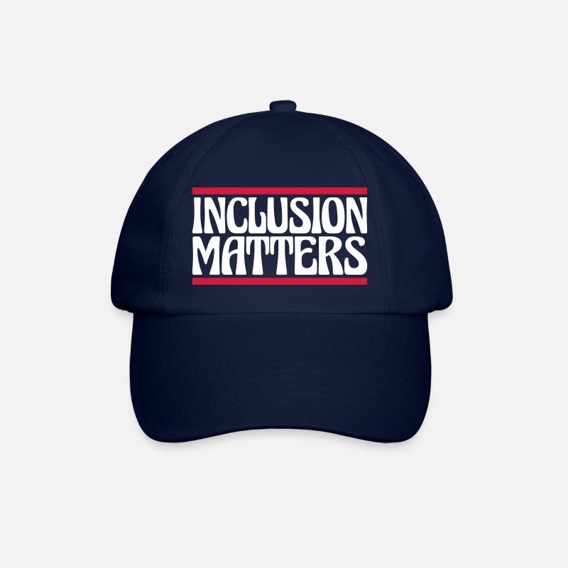 inclusion matters Logo Zitat - Baseballkappe - Blau/Blau