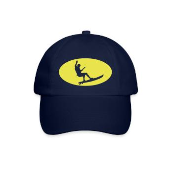 Kitesurf-Logo Fledermaus - Baseballkappe - Blau/Blau - Vorne