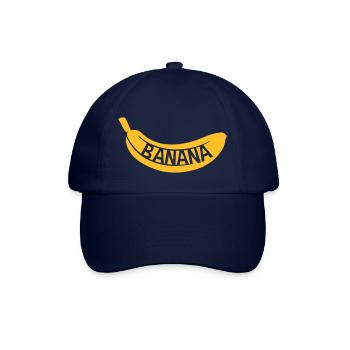 jaune texte banana logo fruits banane délicieux sain il - Casquette classique - bleu/bleu - Devant