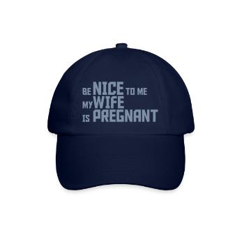 ma femme est enceinte - Casquette classique - bleu/bleu - Devant