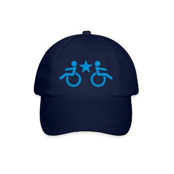Rollstühle kühlen Stern aktiviert Design - Baseballkappe - Blau/Blau - Vorne