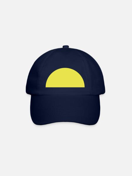 Halbkreis / half circle (1c) - Baseballkappe - Blau/Blau