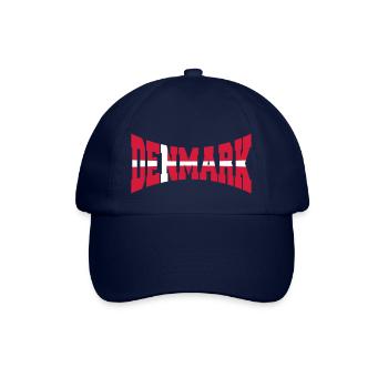 Denmark Danmark Flag Logo Design - Baseballkappe - Blau/Blau - Vorne
