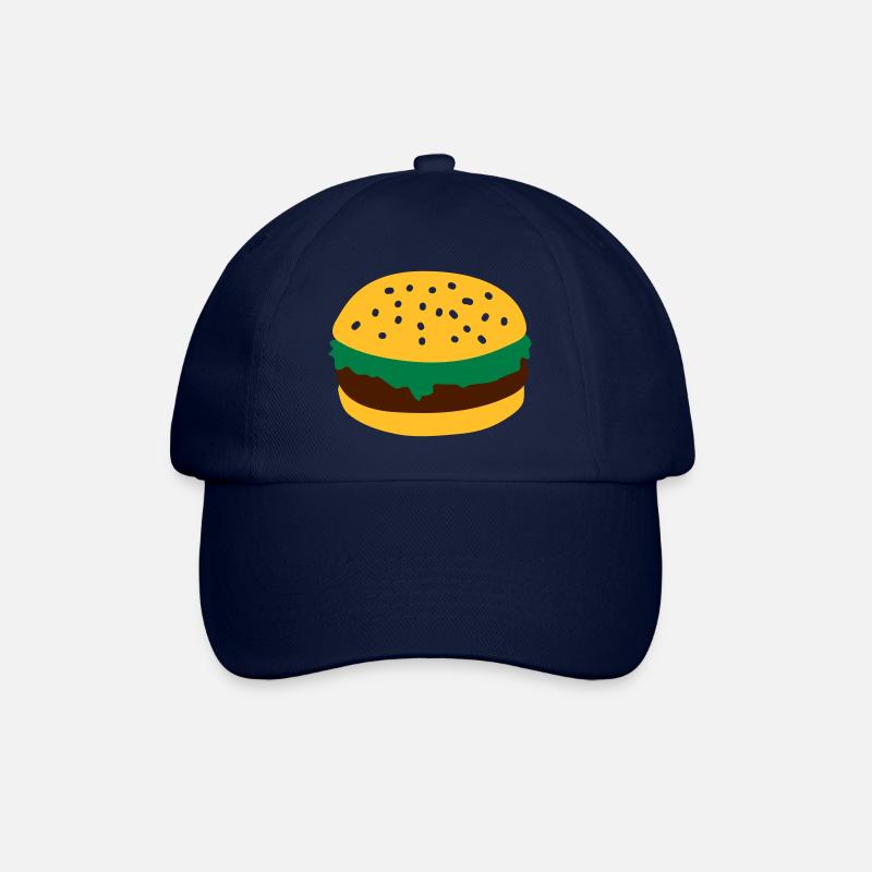Burger - Baseballkappe - Blau/Blau
