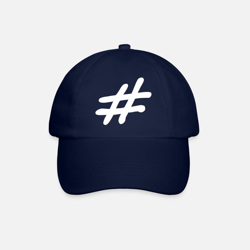 hashtag - Baseball Cap - blue/blue