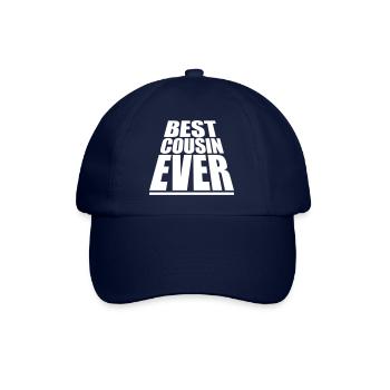 best cousin ever Zitat - Baseballkappe - Blau/Blau - Vorne