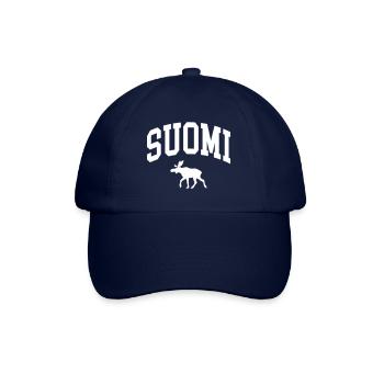 Finnland Elch - Baseballkappe - Blau/Blau - Vorne