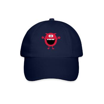 Lustiges Niedliches Monster (Free Hugs) - Baseballkappe - Blau/Blau - Vorne