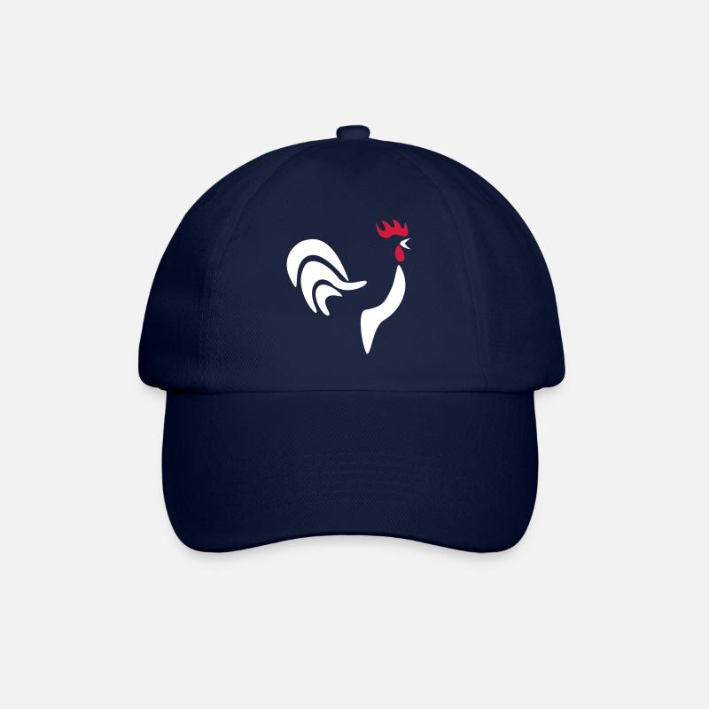 France cock - Baseball Cap - blue/blue