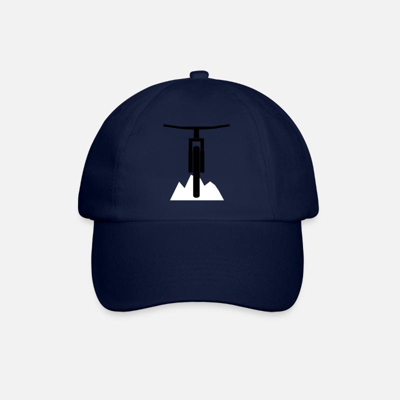 live_to_ride_logo - Baseballkappe - Blau/Blau