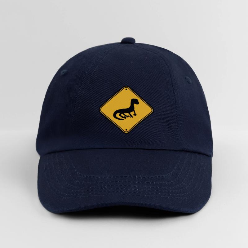 warning caution caution note shield silhouette Baseball Cap