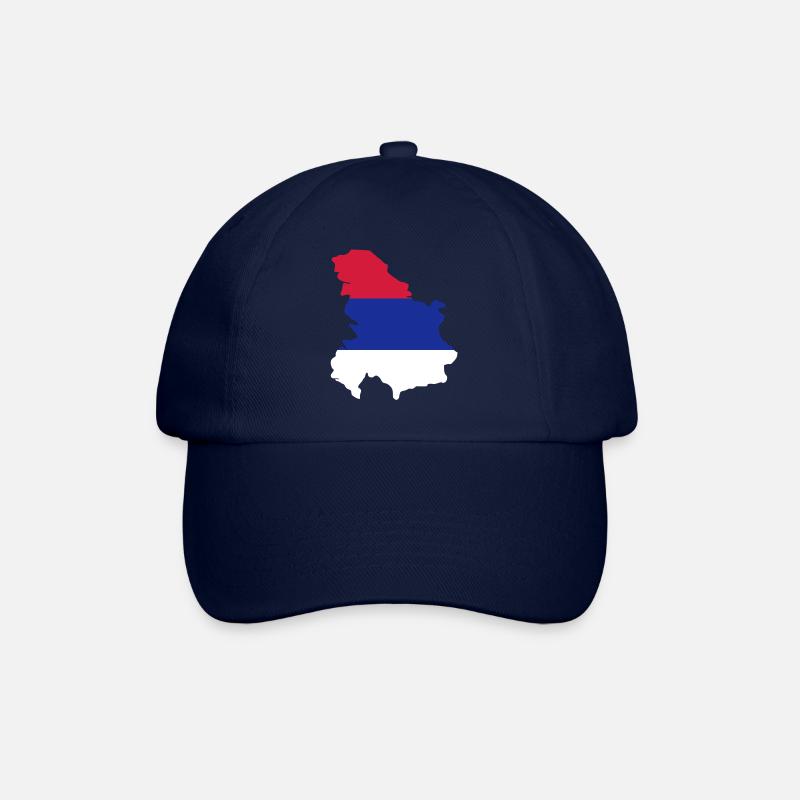 Serbien - Baseballkappe - Blau/Blau