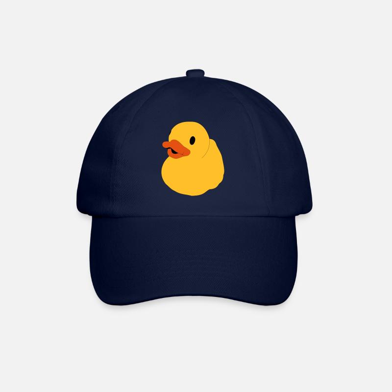 Ente, Quietscheente, Badeente, Popart Ente - Baseballkappe - Blau/Blau