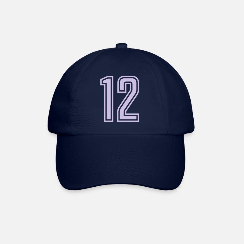 12 - Baseballkappe - Blau/Blau