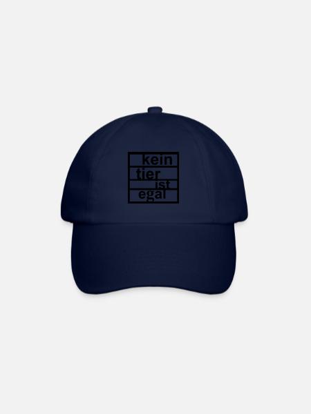 vegan1 - Baseballkappe - Blau/Blau