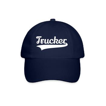 Trucker Truck LKW Fahrer Berufskraftfahrer Schrift - Baseballkappe - Blau/Blau - Vorne