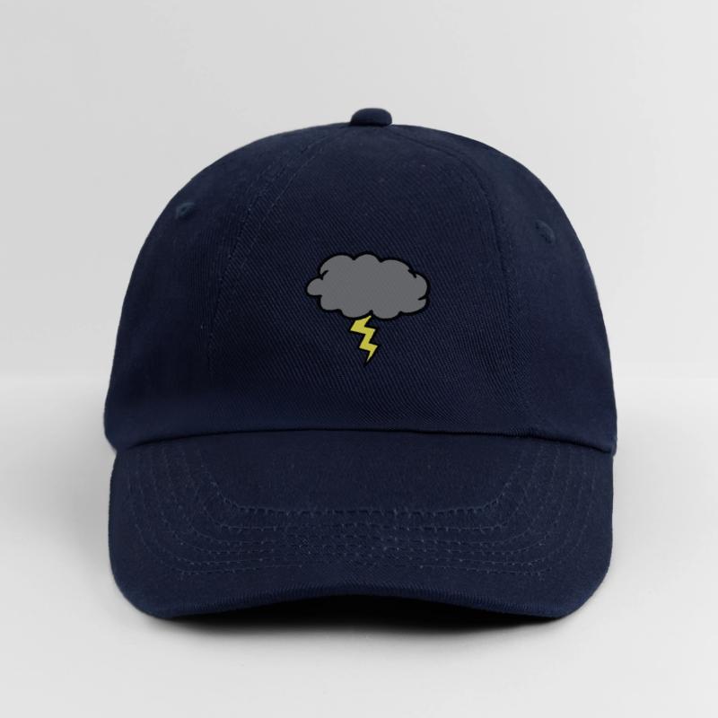 cloud thundercloud lightning thunderbolt Baseball Cap