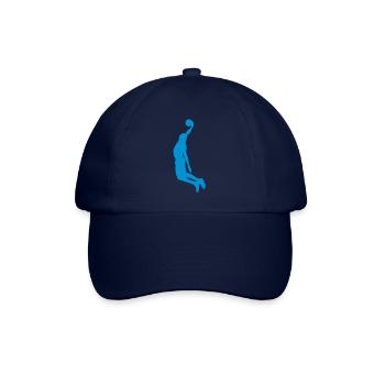 basketball dunk player3 - Baseball Cap - blue/blue - Front