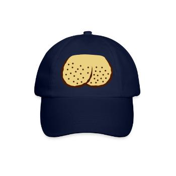 Rasierte Eier Hoden Comic - Baseballkappe - Blau/Blau - Vorne