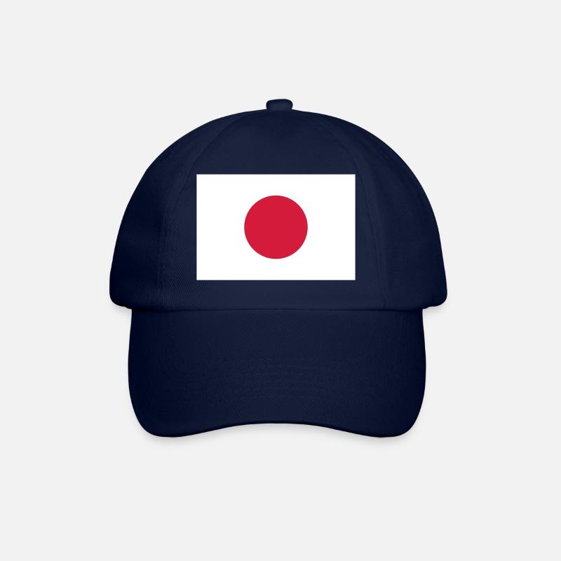 Nationalflagge von Japan - Baseballkappe - Blau/Blau