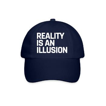 Die Realität ist eine Illusion - Baseballkappe - Blau/Blau - Vorne