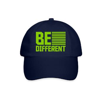 Soyez différent Logo Design - Casquette classique - bleu/bleu - Devant