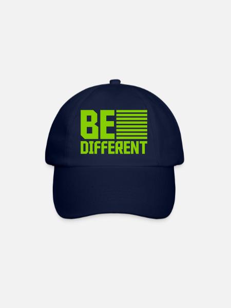Be different Logo Design - Baseballkappe - Blau/Blau