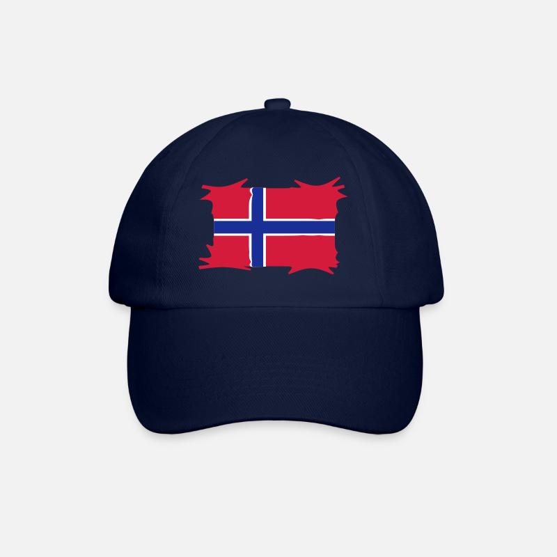 norwegen3 - Baseballkappe - Blau/Blau