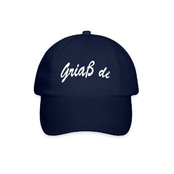 Griaß di - Baseballkappe - Blau/Blau - Vorne
