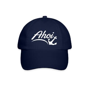 Ahoi Anker Herz Gruß Norddeutschland Hamburg Küste - Baseballkappe - Blau/Blau - Vorne