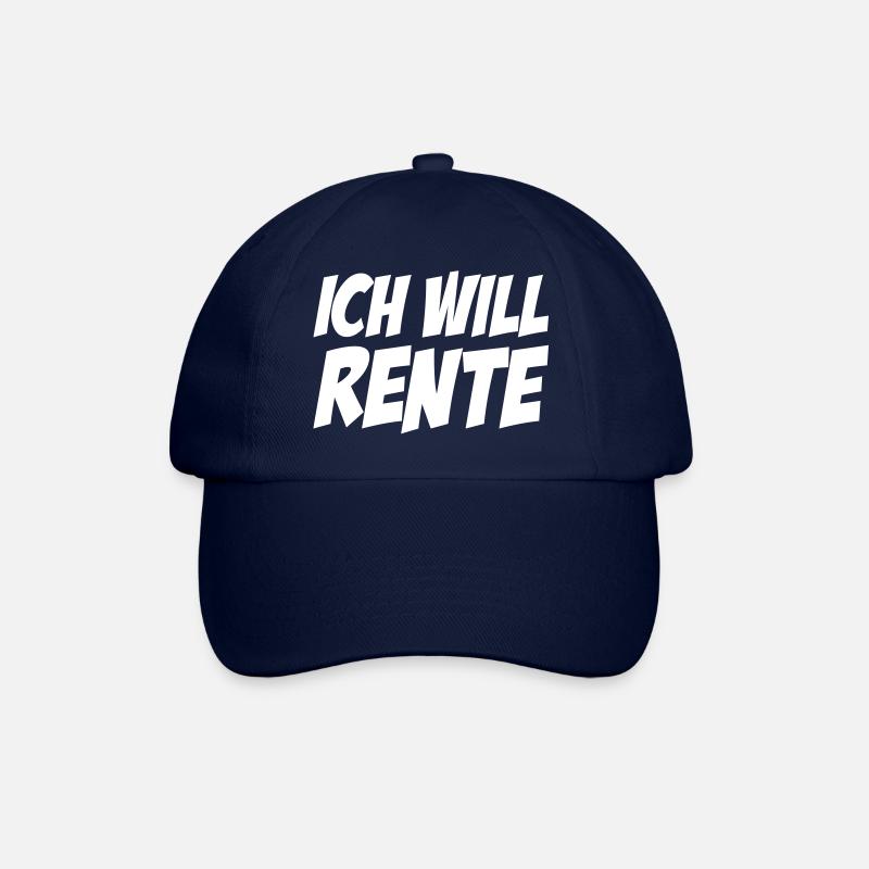 Ich will Rente - Baseballkappe - Blau/Blau